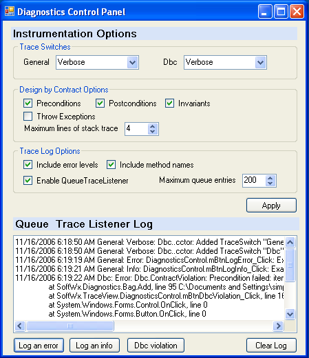 Image of example trace view monitor window